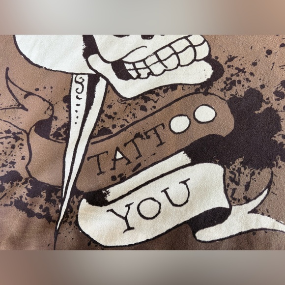 Ed Hardy Brown Skull Graphic Tee - Picture 8 of 15